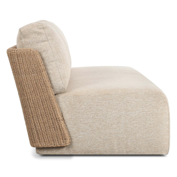 Home Fashion Sicilia Outdoor Woven Sofa Concha Beige By Four Hands