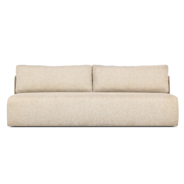 home fashion Sicilia Outdoor Woven Sofa Concha Beige by Four Hands