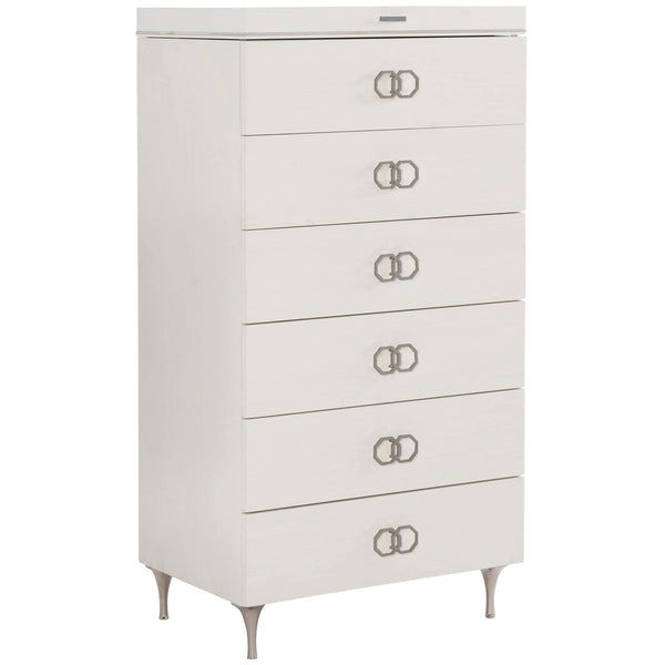home fashion Silhouette Tall 6 Drawer Chest Eggshell