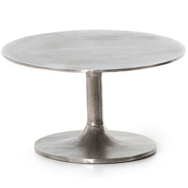 Home Fashion Simone Oval Coffee Table Antique Nickel By Four Hands