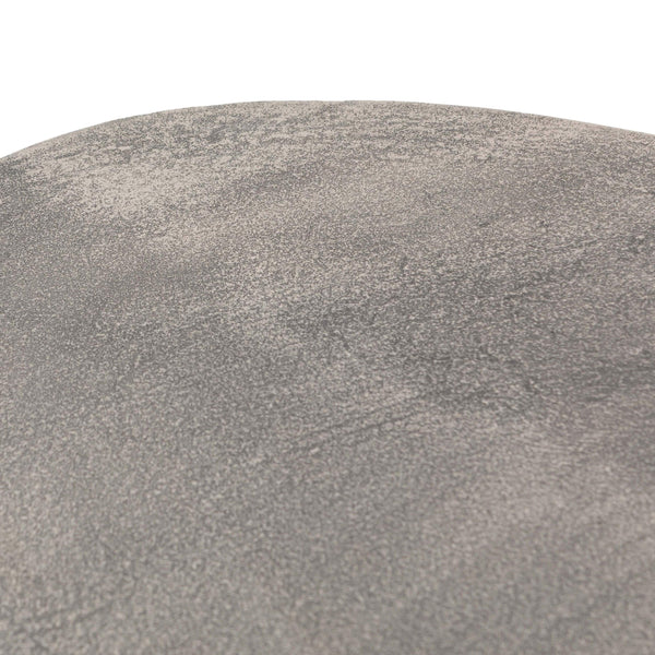 Home Fashion Simone Oval Coffee Table Antique Nickel By Four Hands