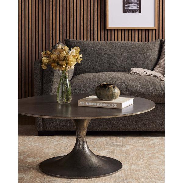 Home Fashion Simone Round Coffee Table Raw Antique By Four Hands