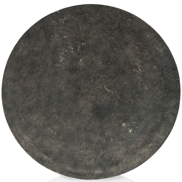 Home Fashion Simone Round Coffee Table Raw Black By Four Hands
