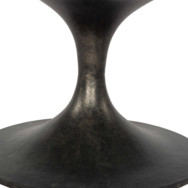 Home Fashion Simone Round Coffee Table Raw Black By Four Hands