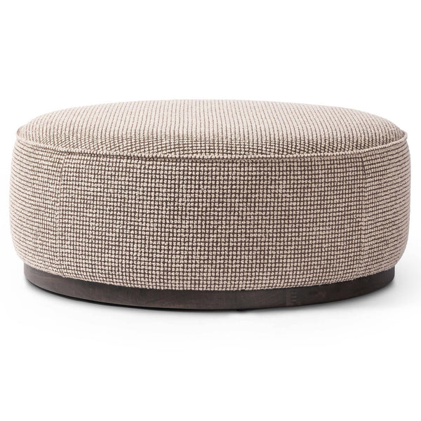 home fashion Sinclair Large Round Ottoman Barrow Taupe by Four Hands
