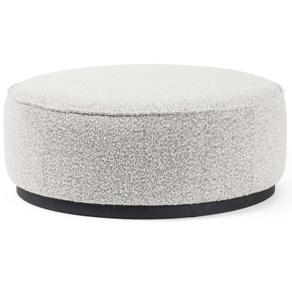 home fashion Sinclair Large Round Ottoman Knoll Domino by Four Hands