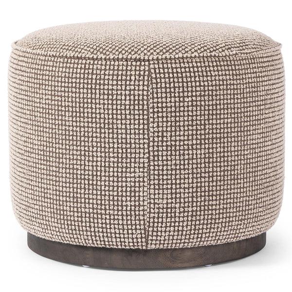 Home Fashion Sinclair Round Ottoman Barrow Taupe By Four Hands
