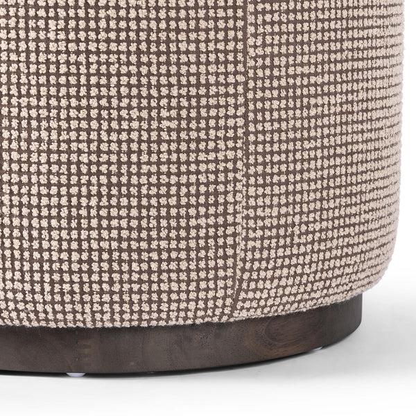Home Fashion Sinclair Round Ottoman Barrow Taupe By Four Hands