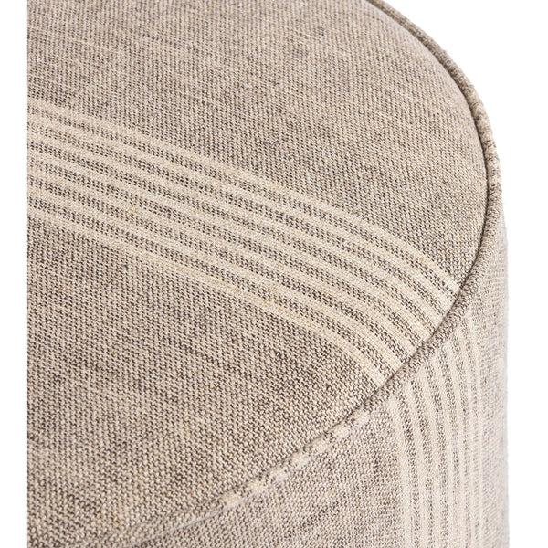 Home Fashion Sinclair Round Ottoman Manchester Flint By Four Hands