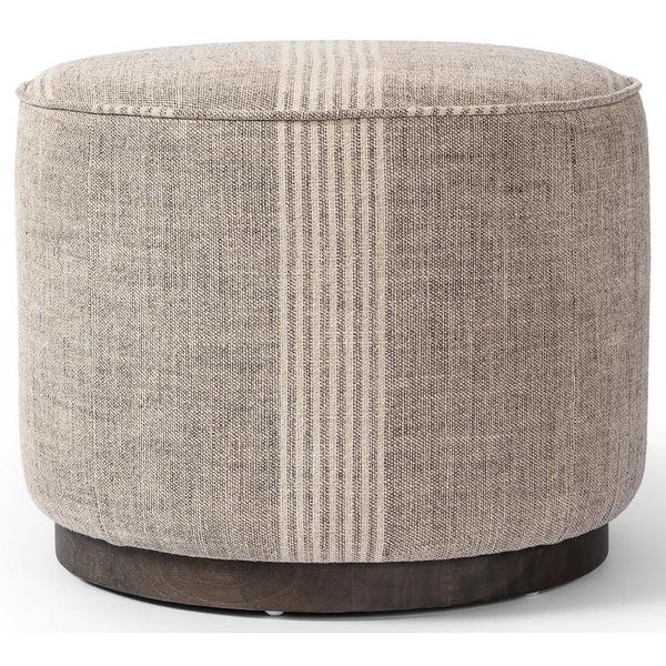 home fashion Sinclair Round Ottoman Manchester Flint by Four Hands