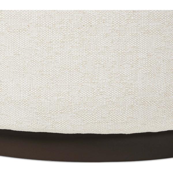 Home Fashion Sinclair Round Outdoor Ottoman Alessi Linen By Four Hands
