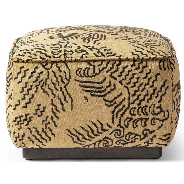 Home Fashion Sinclair Square Ottoman Balkan Ochre By Four Hands