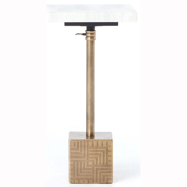 Home Fashion Sirius Adjustable Accent Table Brass By Four Hands