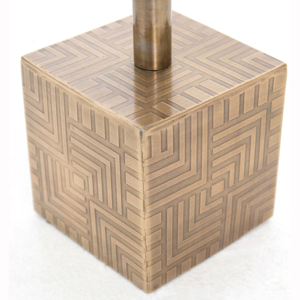 Home Fashion Sirius Adjustable Accent Table Brass By Four Hands