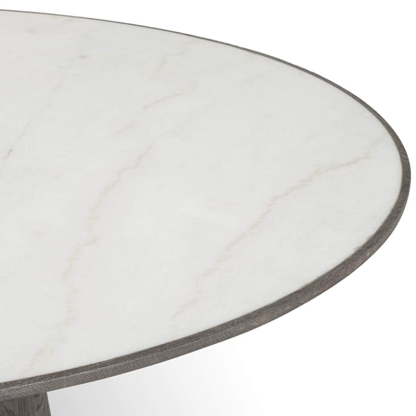 Home Fashion Skye Round Dining Table White Marble By Four Hands
