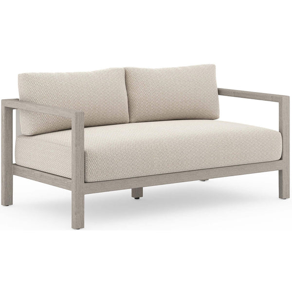Home Fashion Sonoma 60" Outdoor Sofa Faye Sand/Weathered Grey By Four Hands