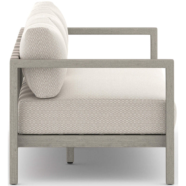 Home Fashion Sonoma 88" Outdoor Sofa Faye Sand/Weathered Grey By Four Hands