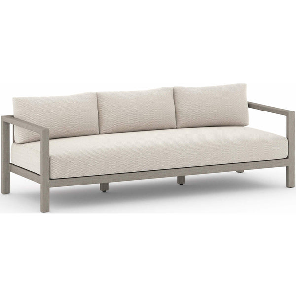 Home Fashion Sonoma 88" Outdoor Sofa Faye Sand/Weathered Grey By Four Hands