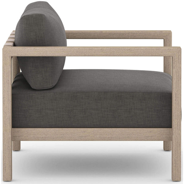 Home Fashion Sonoma Outdoor Chair Charcoal/Washed Brown By Four Hands