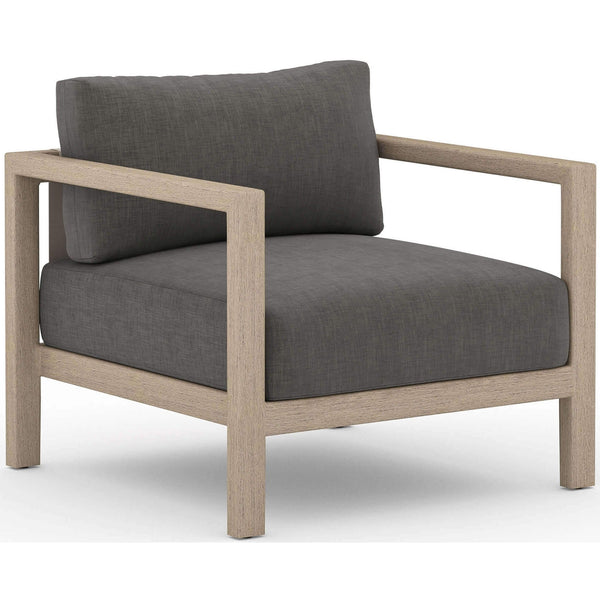 home fashion Sonoma Outdoor Chair Charcoal/Washed Brown by Four Hands