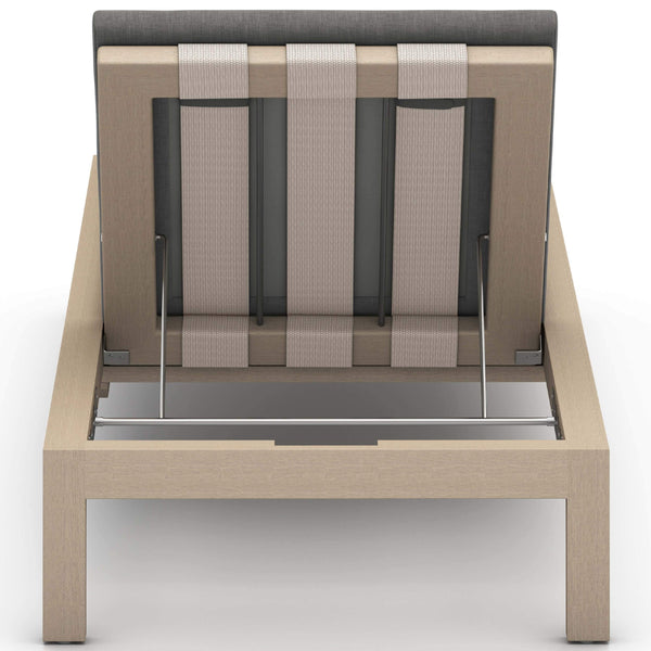 Home Fashion Sonoma Outdoor Chaise Washed Brown Charcoal By Four Hands