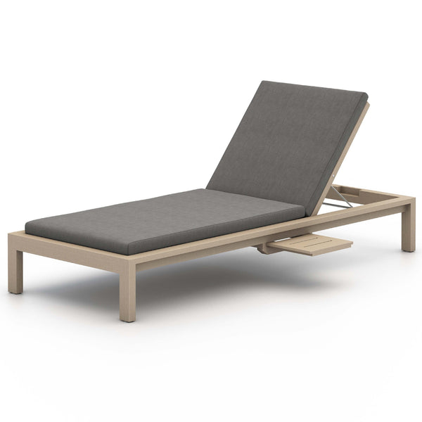 home fashion Sonoma Outdoor Chaise Washed Brown Charcoal by Four Hands