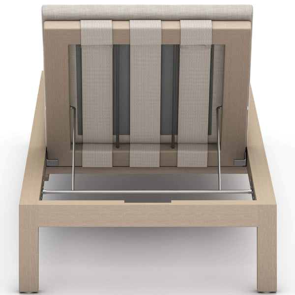 Home Fashion Sonoma Outdoor Chaise Washed Brown Stone Grey By Four Hands