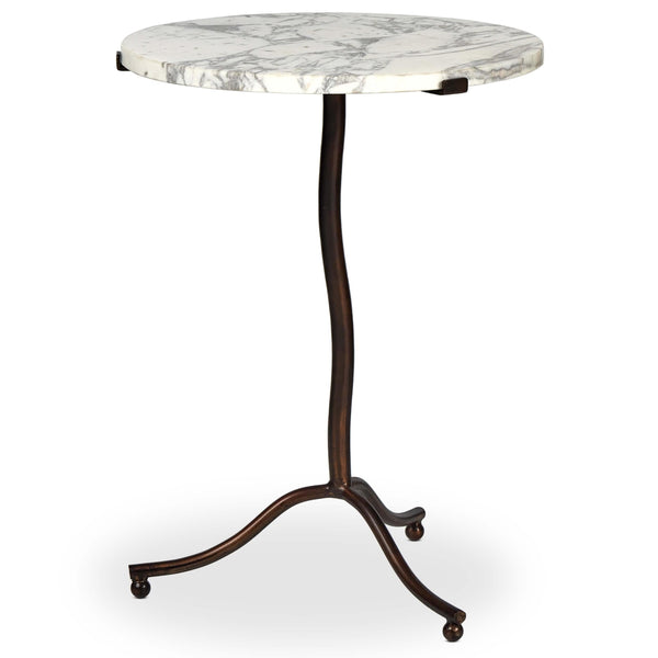 home fashion Sophie End Table White Marble by Four Hands