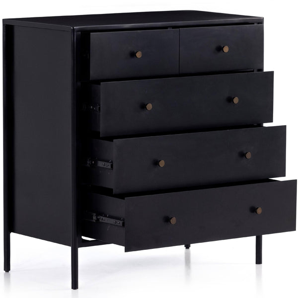 Home Fashion Soto 5 Drawer Dresser Black By Four Hands