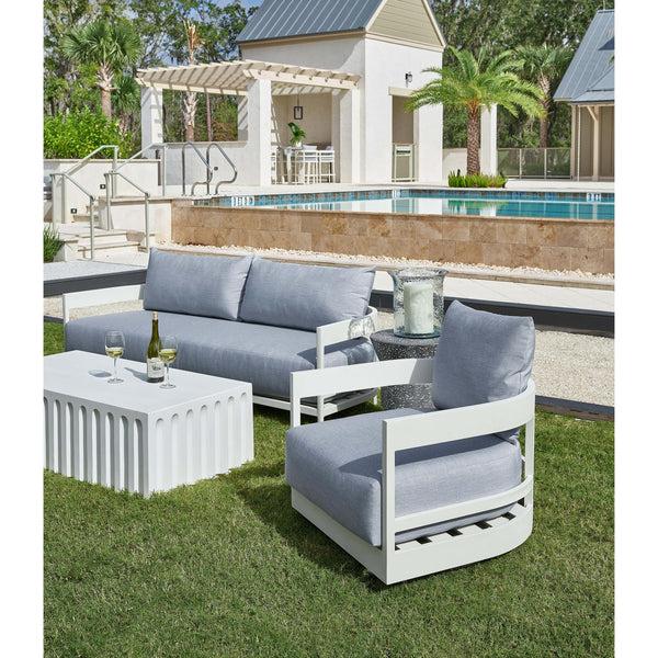 Home Fashion South Beach Outdoor Swivel Chair Granite