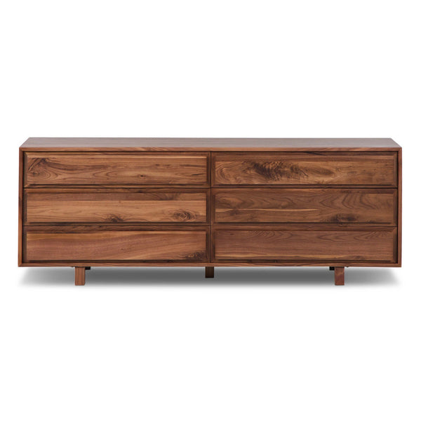 Home Fashion Stafford 6 Drawer Dresser Walnut Natural By Four Hands