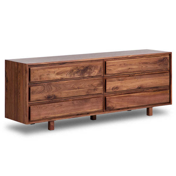 home fashion Stafford 6 Drawer Dresser Walnut Natural by Four Hands