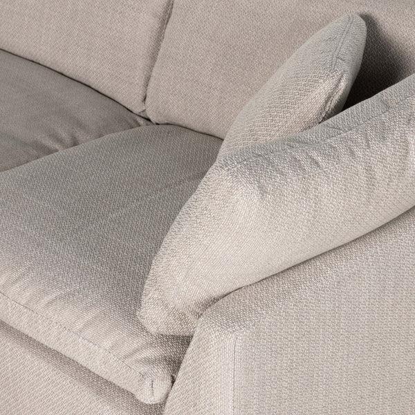 Home Fashion Stevie 5 Piece Sectional W/ Ottoman Gibson Wheat By Four Hands