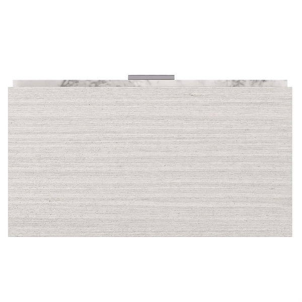 Home Fashion Stratum 1 Drawer Arabescato Nightstand