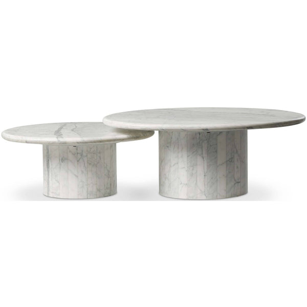 Home Fashion Stuart Nesting Coffee Tables White By Four Hands