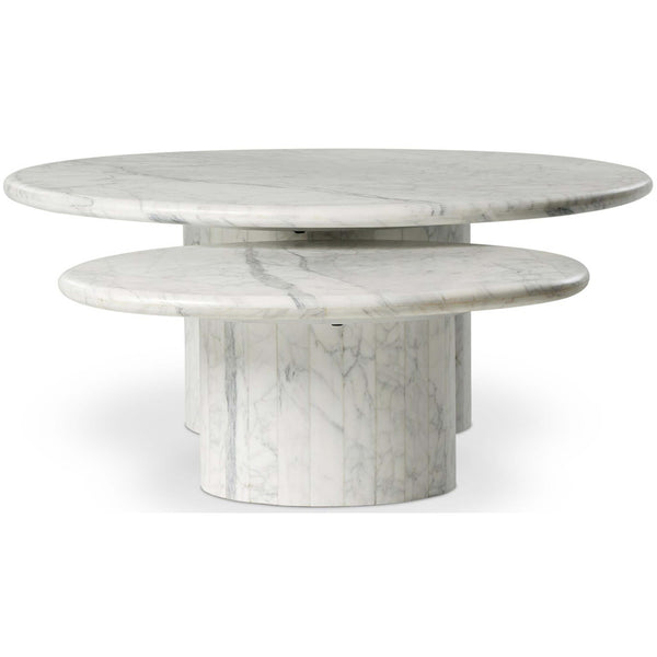 Home Fashion Stuart Nesting Coffee Tables White By Four Hands