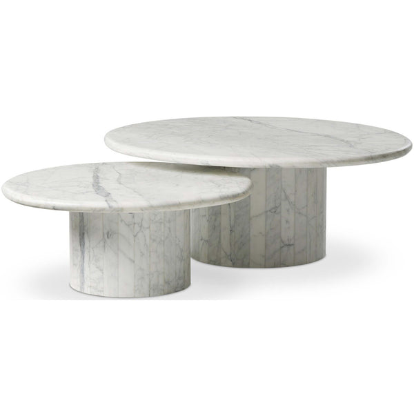 home fashion Stuart Nesting Coffee Tables White by Four Hands