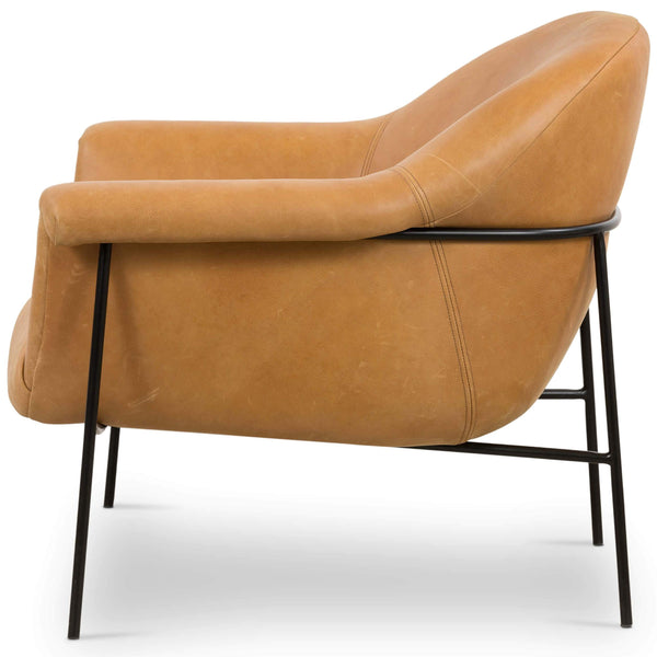 Home Fashion Suerte Leather Chair Palermo Butterscotch By Four Hands