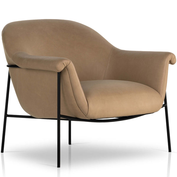 home fashion Suerte Leather Chair Palermo Nude by Four Hands