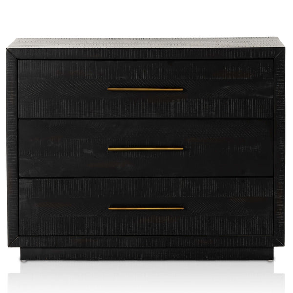 Home Fashion Suki Large Nightstand Burnished Black By Four Hands