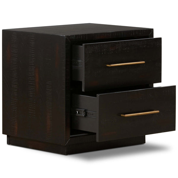 Home Fashion Suki Nightstand Burnished Black By Four Hands