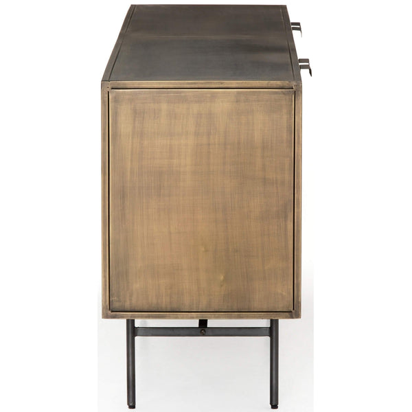 Home Fashion Sunburst Sideboard Aged Brass By Four Hands