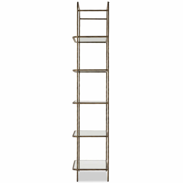 Home Fashion Swinton Bookcase Hammered Aged Brass By Four Hands