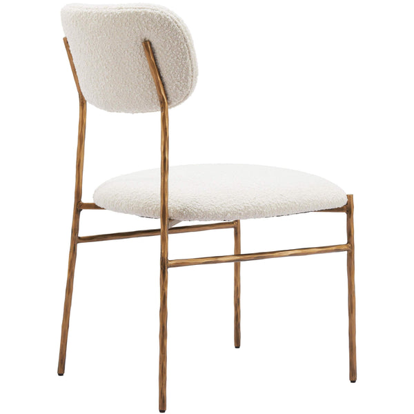 Home Fashion Sydhavnen Dining Chair Cream/Gold Set Of 2