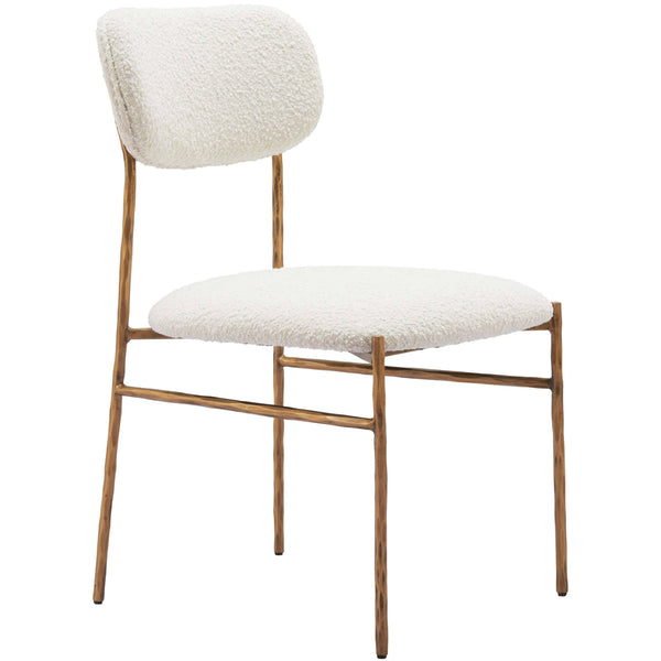 home fashion Sydhavnen Dining Chair Cream/Gold Set of 2