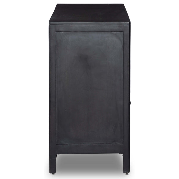 Home Fashion Sydney 6 Drawer Dresser Black Wash W/Black Cane By Four Hands