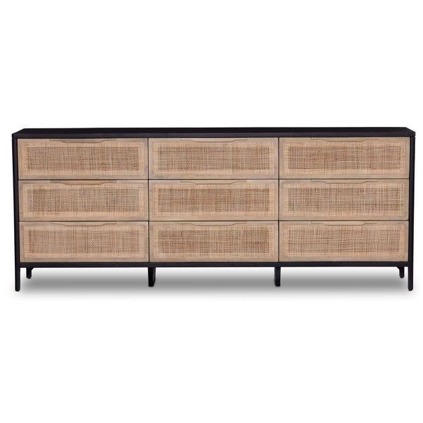 Home Fashion Sydney 9 Drawer Dresser Black Wash By Four Hands