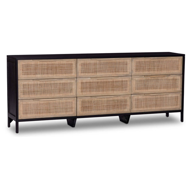 home fashion Sydney 9 Drawer Dresser Black Wash by Four Hands