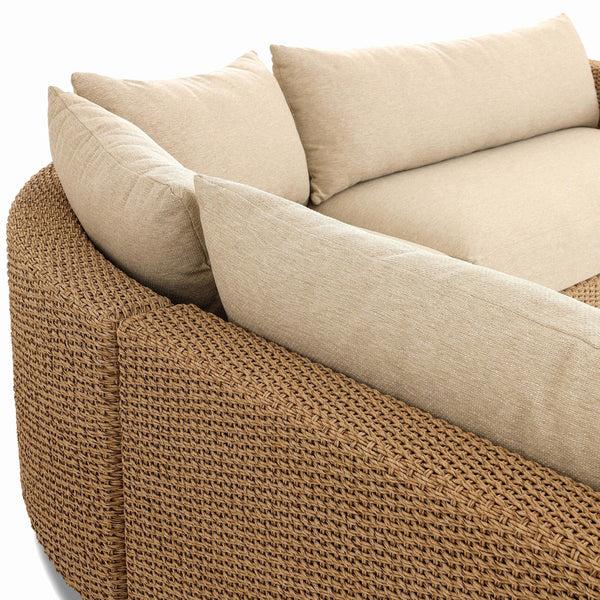 Home Fashion Sylvan 3 Piece Outdoor Sectional Casa Cream By Four Hands