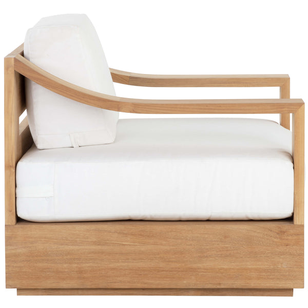 Home Fashion Tahiti Outdoor Swivel Chair Stinson White